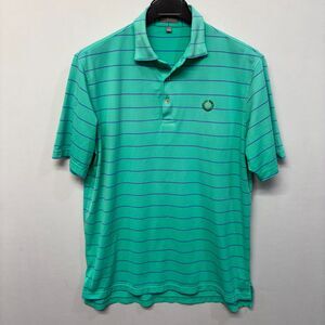 Peter Millar Summer Comfort Oak Hill Country Club Men Polo Shirt Large D041 -13